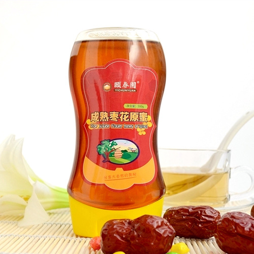 供应颐春园500g成熟封盖枣花蜂蜜 42度高浓度蜂蜜 厂家招蜂蜜代理