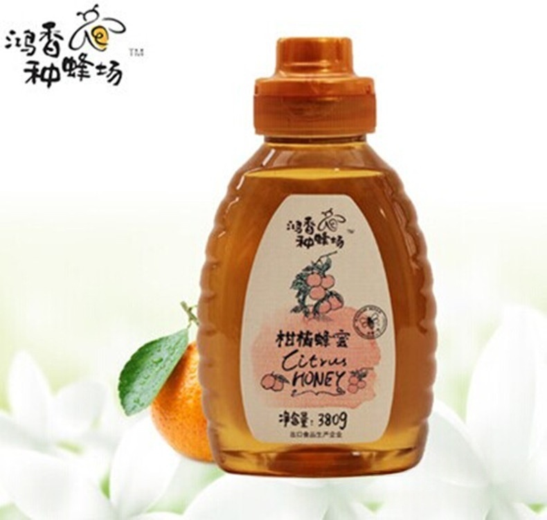 蜂蜜 贴牌、天然、柑橘蜂蜜  380g