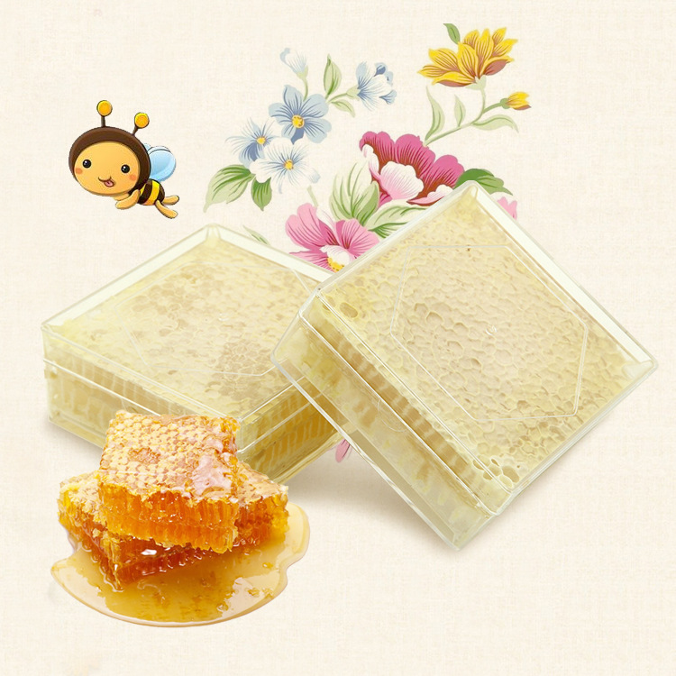 可以嚼着吃的蜂巢蜜 酿造成熟时间长 原生态蜂巢蜜休闲零食品400g