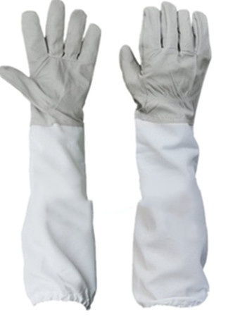 羊皮手套蜂具养蜂工具防护工具 防蜜蜂防蛰【防护手套】蜂衣蜂帽