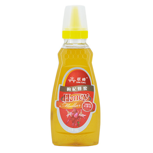 供应正品联峰蜂蜜 500g枸杞蜂蜜 精选蜂蜜 蜂蜜批发