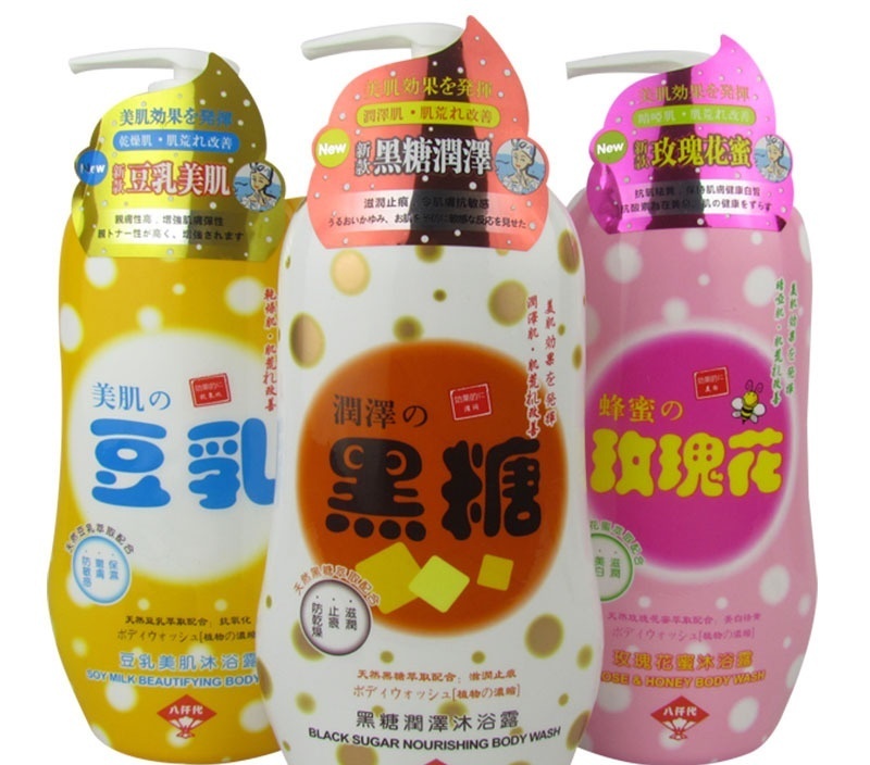 彩丰行 八仟代 豆乳美肌/黑糖润泽/玫瑰花蜜 沐浴露2026ml 3款选